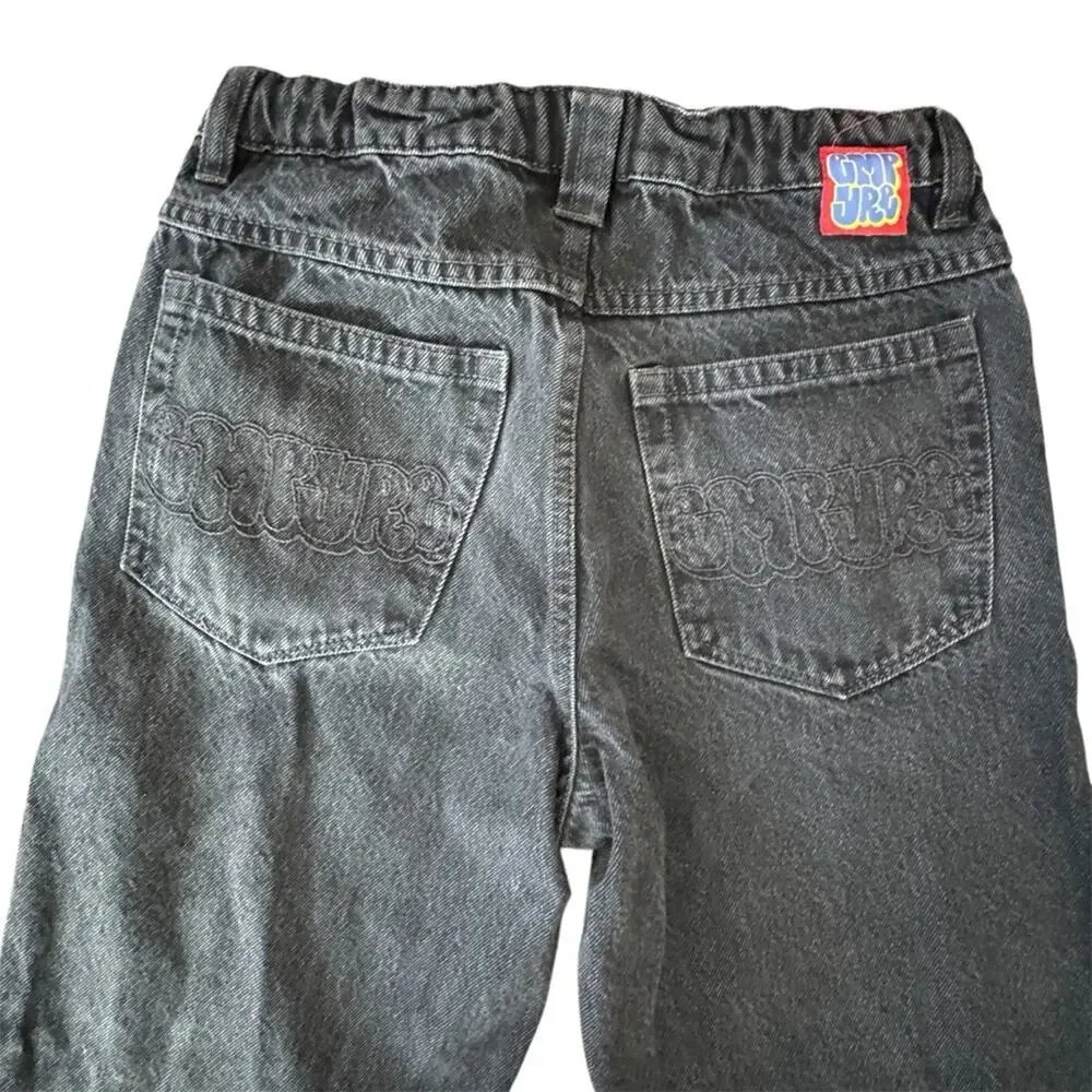 Empyre Ultra Loose Fit Skate Jeans Black Wash Internal Drawstring Size 25